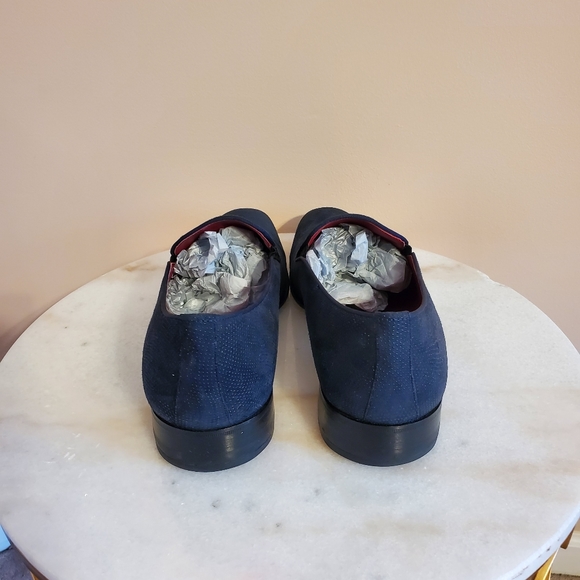 Mezlan Dark Blue Suede Loafers main image 10